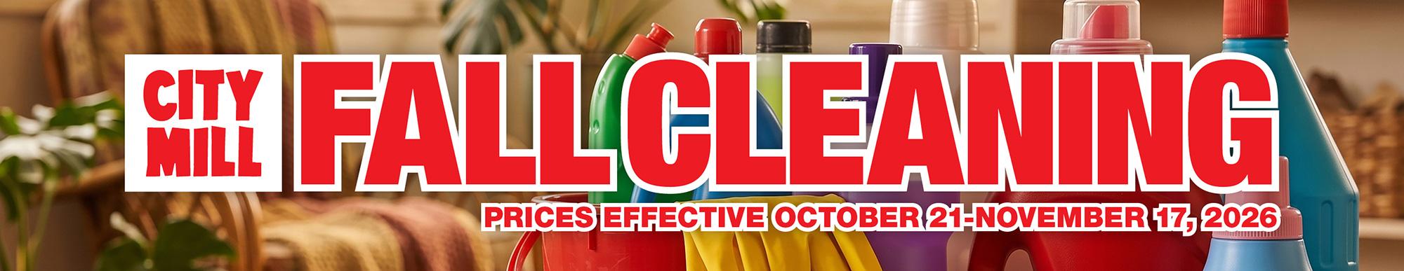 City Mill Fall Cleaning Sale