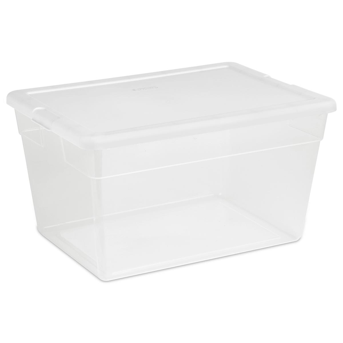 Sterilite 56 Quart Storage Box Clear White City Mill