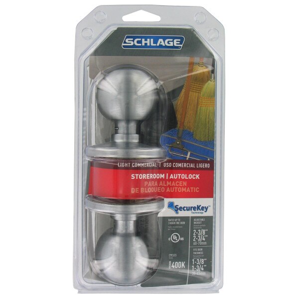 Orbit Satin Chrome Light Commercial Storeroom Door Knob Orbit Satin Chrome Light Commercial Storeroom Door Knob