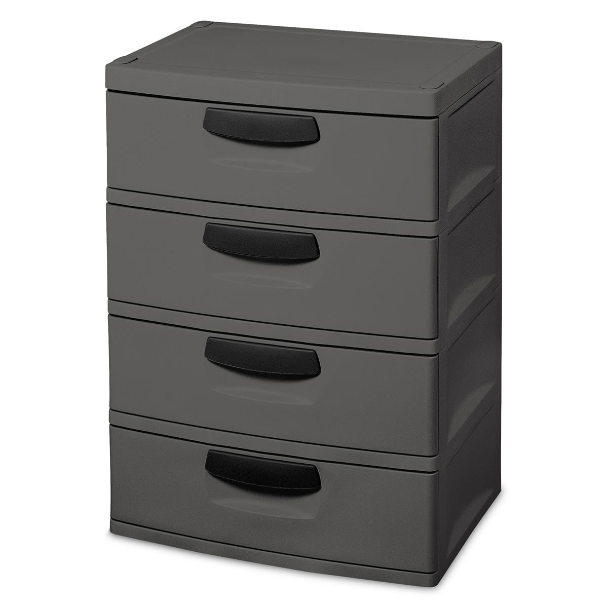 Sterilite 4 Drawer Storage Unit Flat Gray City Mill