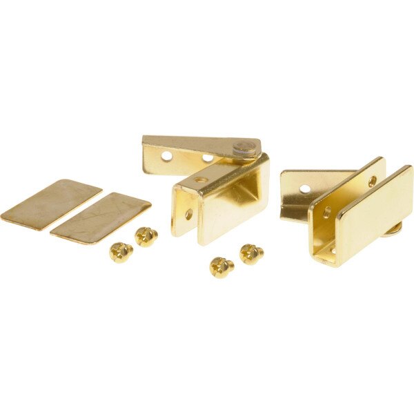 SurfaceMount Glass Door Hinge (Top & Bottom Brass) City Mill