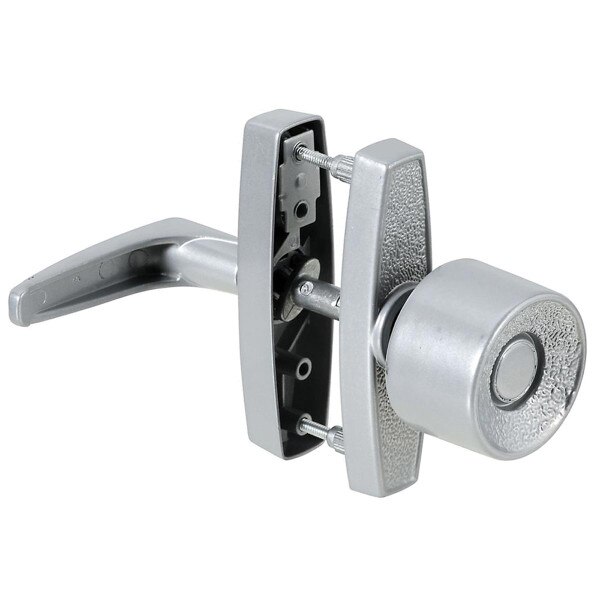 Universal Knob Latch, DieCast Zinc Plated, Silver City Mill