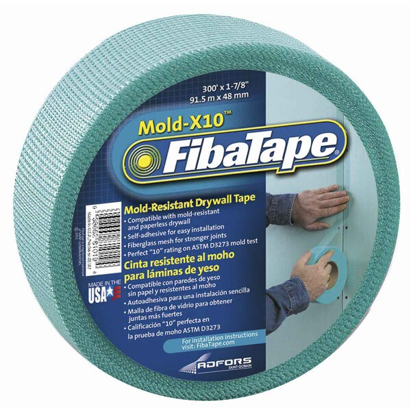 1-7/8 in. x 300 ft. Green Mold Resistant Mesh Drywall Tape