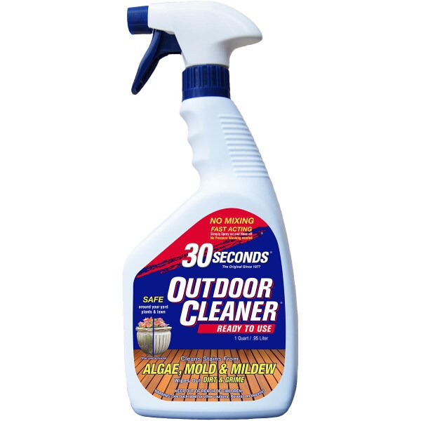 30 Seconds 1Q30S Biodegradable Outdoor Cleaner, 1 gal, Bottle, Light  Yellow, Liquid