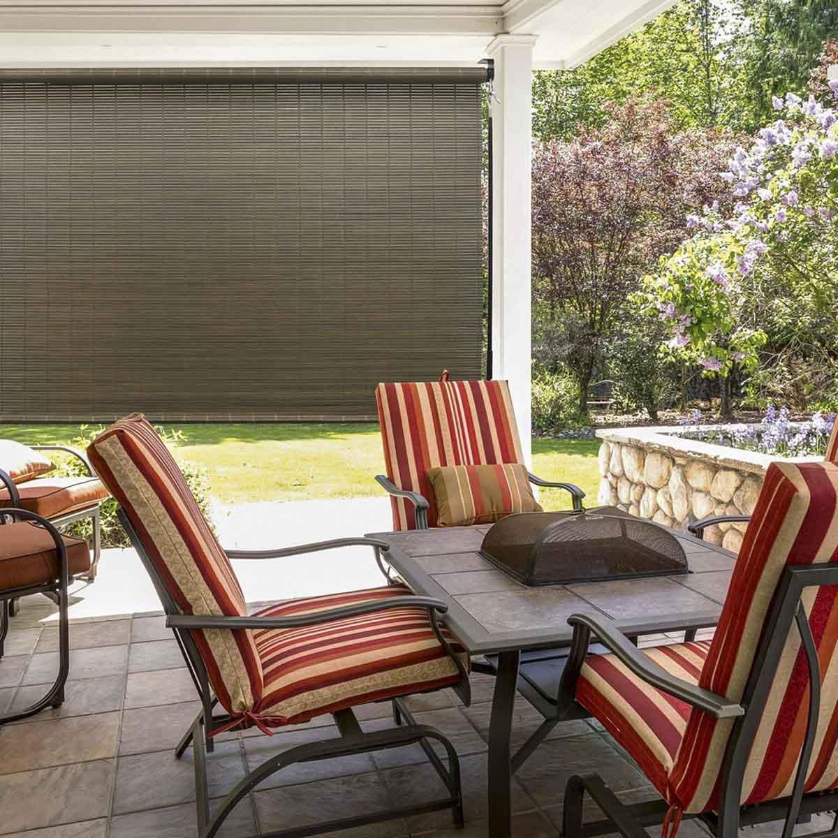 Outdoor bamboo shade discount