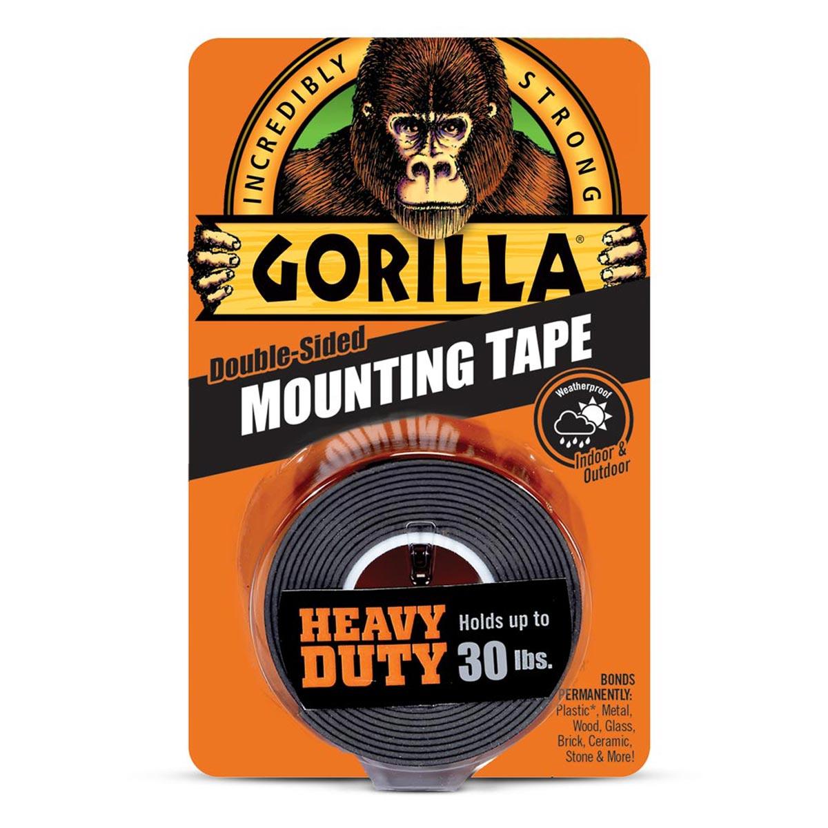 Gorilla Heavy Duty Black Mounting Tape, 1 x 60