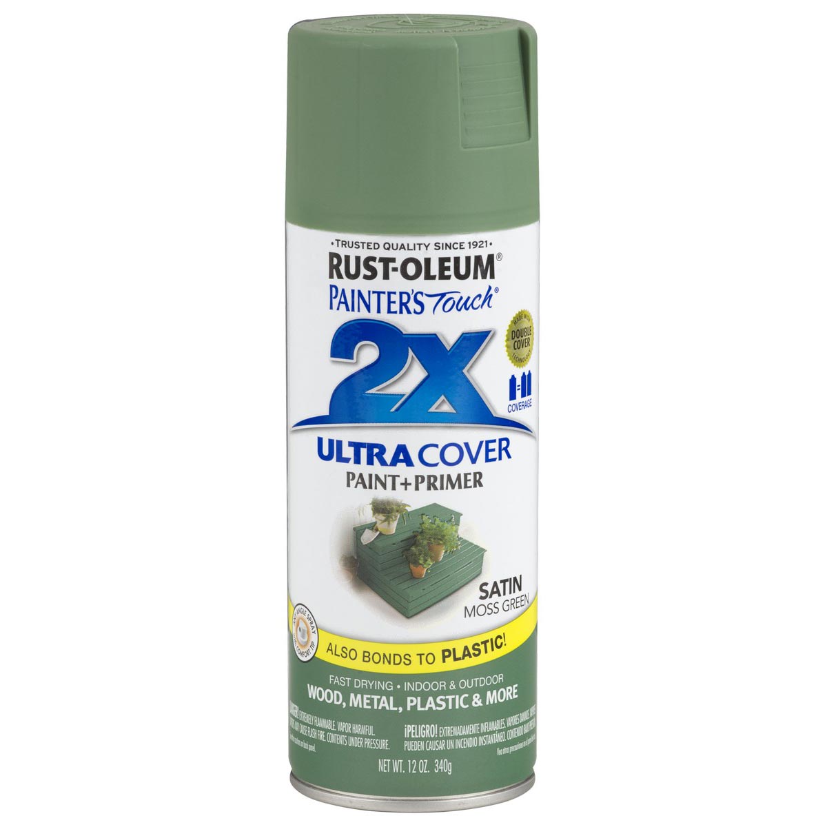 Rust-Oleum Painter's Touch 2X 12 oz. Satin Moss Green
