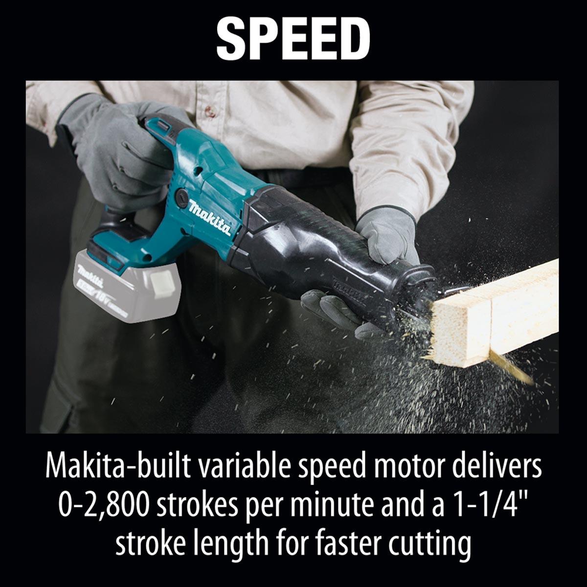 Makita 18V LXT Cordless Reciprocating Saw, Tool Only (No Battery
