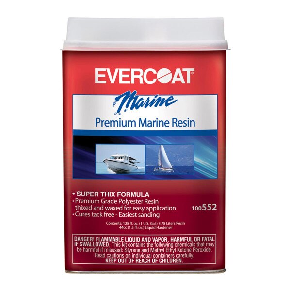 Evercoat Boat Yard Fiberglass Resin 1 gal City Mill