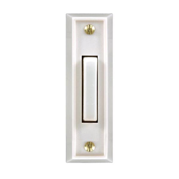 Heath Zenith White Plastic Wired Pushbutton Doorbell Heath Zenith White Plastic Wired Pushbutton Doorbell