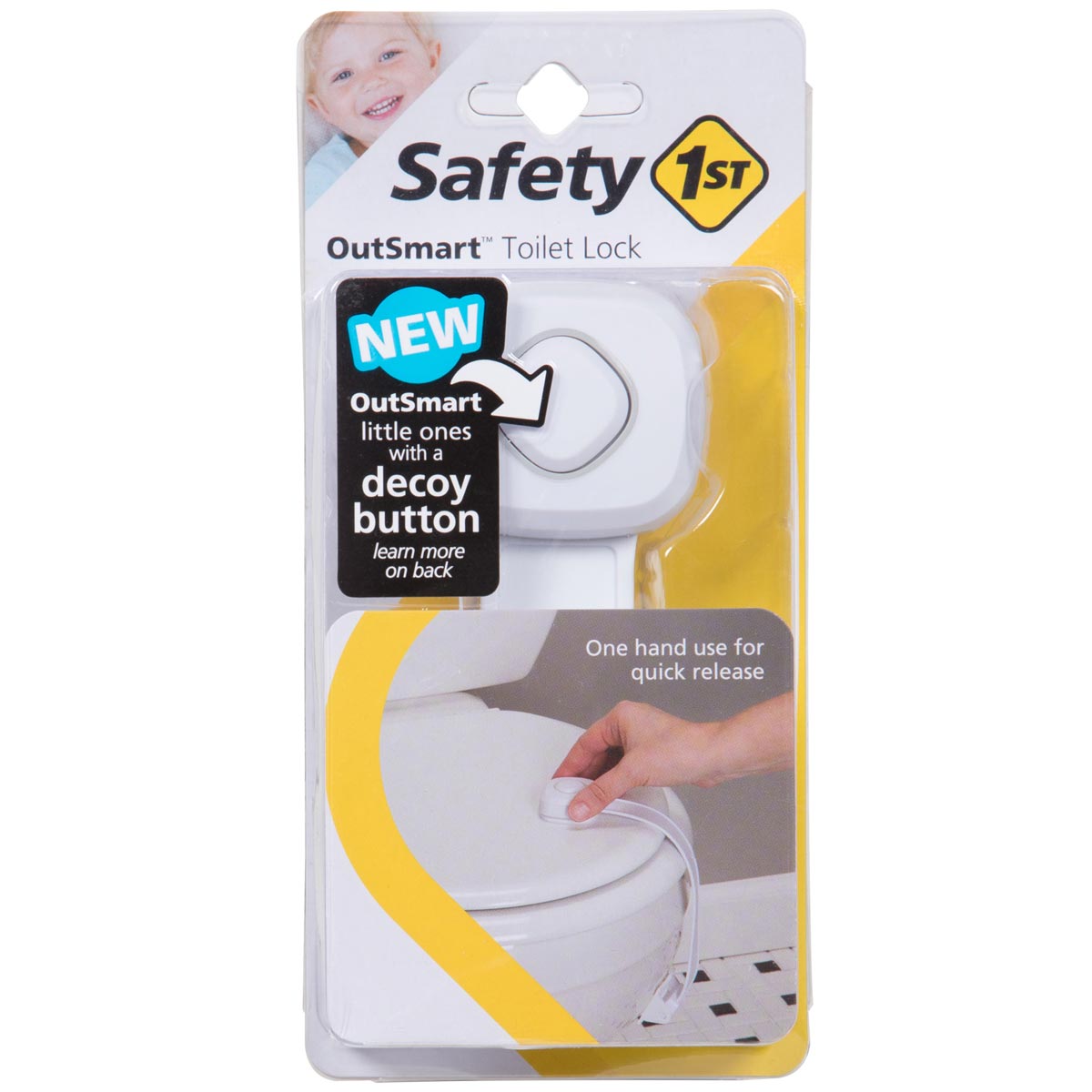 Safety 1st White OutSmart Toilet Lock City Mill