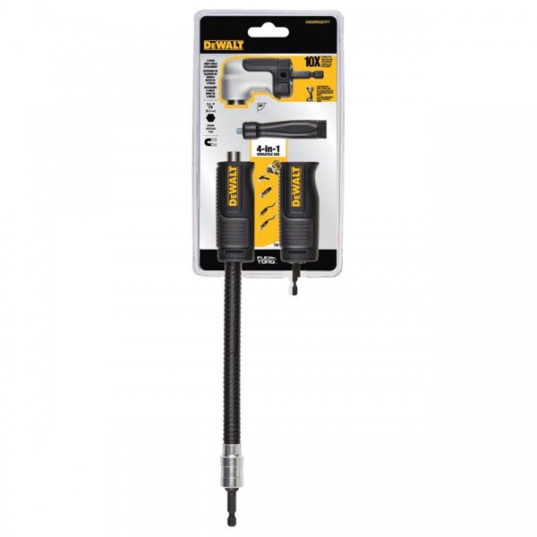 DEWALT FLEXTORQ 4-in-1 Modular Right-Angle Drill Attachment System