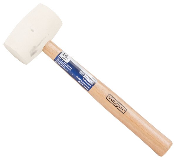 Vulcan JL24116 16oz Rubber Mallet With Wooden Handle - New Tool