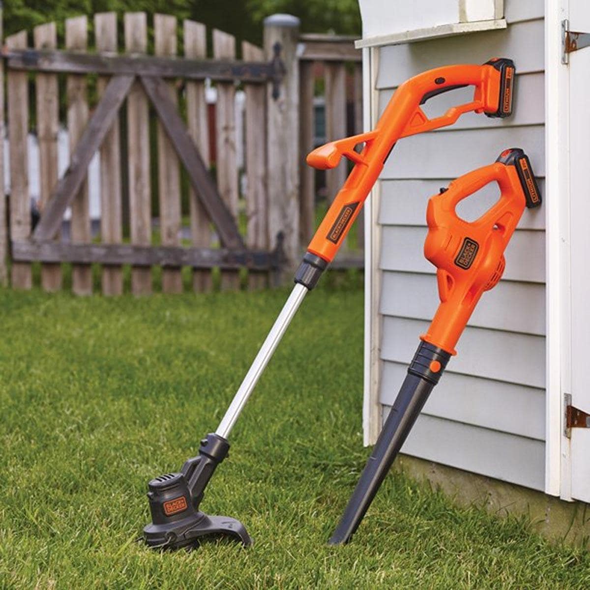 Lawn edger on sale and blower combo