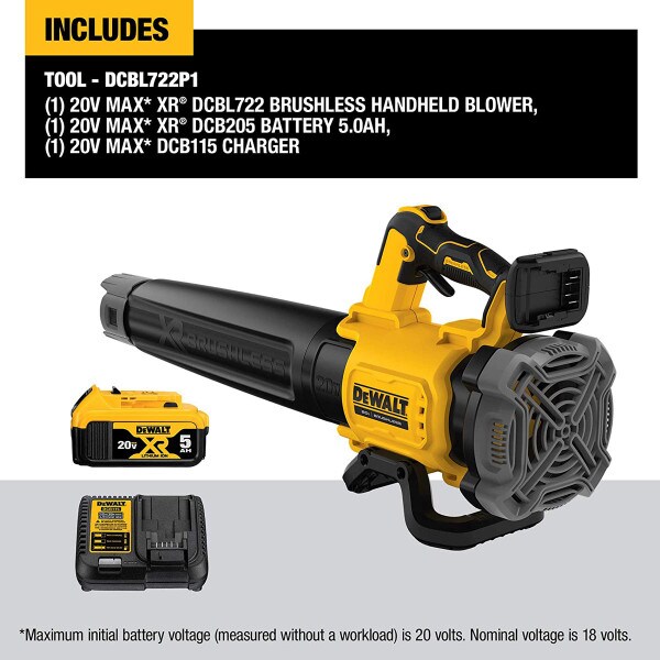 20V MAX* XR® Brushless Cordless Handheld Blower Kit (5.0Ah)