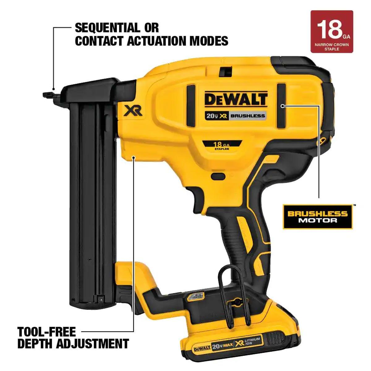 20V Cordless Crown Stapler & Nail Gun (Tool Only) | WORX