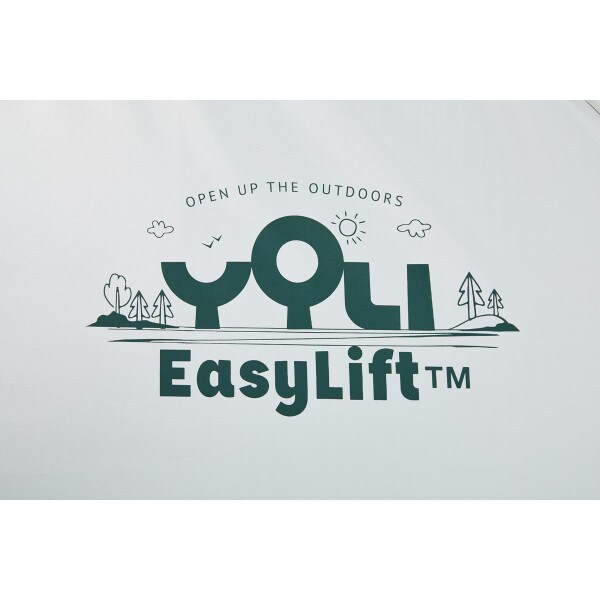 Yoli Pagoda EasyLift 170 13 ft. x 13 ft. Canopy PopUp Tent, Green/Tan