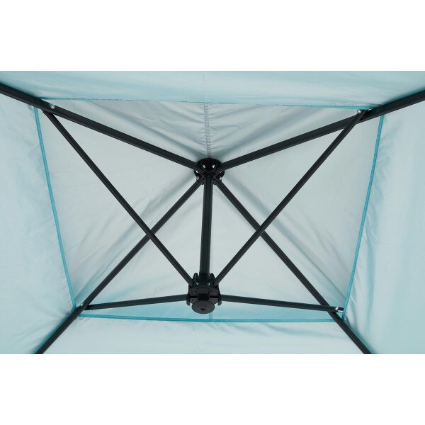 Yoli Pagoda EasyLift 170 13 ft. x 13 ft. Canopy PopUp Tent, Blue/Gray