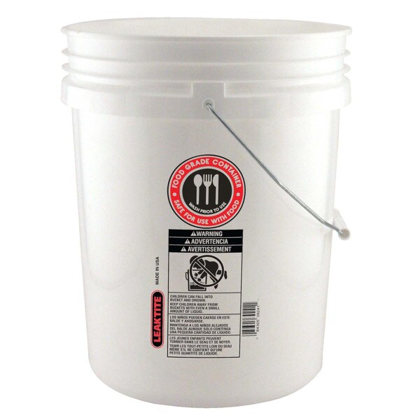 5-Gallon Food-Safe Plastic Buckets