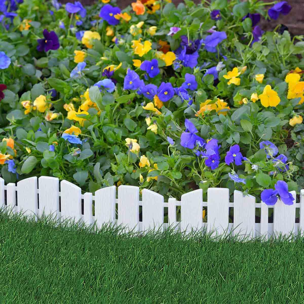 Dimex EasyFlex No-Dig 10 ft. White Decorative Adirondack Landscape