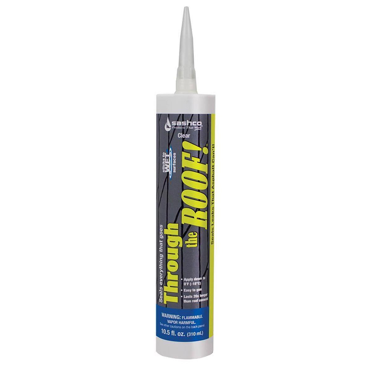 Sashco 10.5 oz Cartridge Clear Through the Roof Sealant
