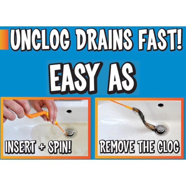 FlexiSnake Drain Weasel Sink Snake Cleaner