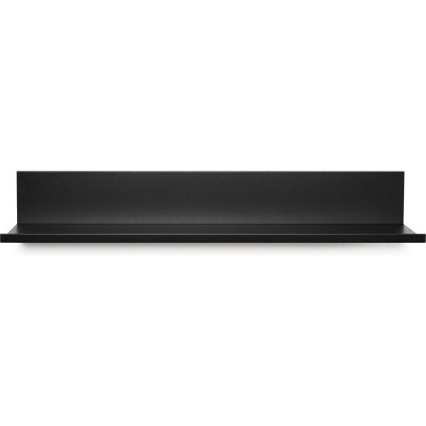 Hangman 18 in. Aluminum No Stud Floating Shelf, Black City Mill
