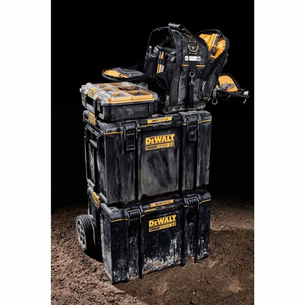 DEWALT ToughSystem 2.0 Compact Tool Bag with Carry Handles & Shoulder Strap