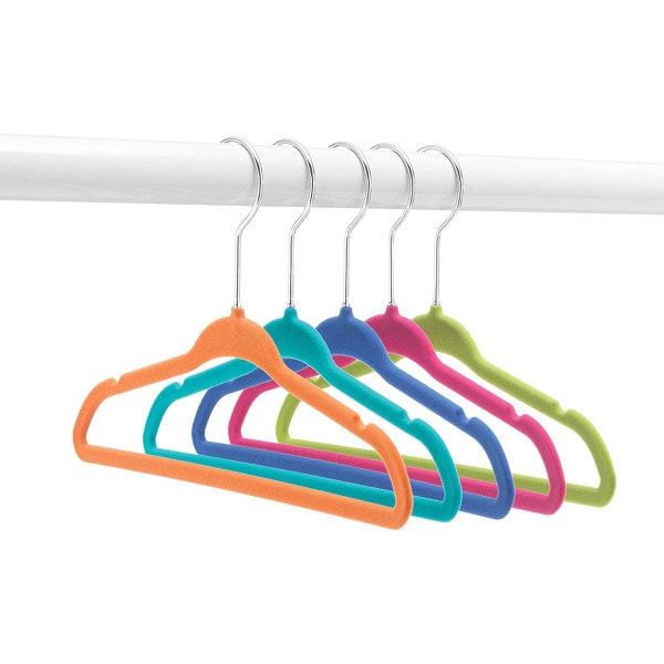 Whitmor Spacemaker Kids Hangers Set of 5 Assorted Colors