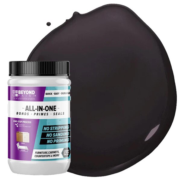 Beyond Paint 1 Quart Licorice Black AllinOne MultiSurface