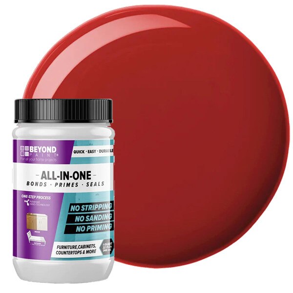 Beyond Paint 1 Quart Poppy Warm Red AllinOne MultiSurface