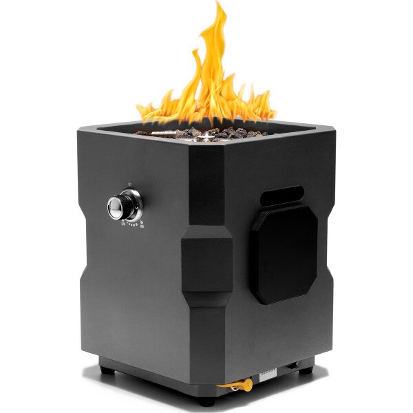 Ukiah Tailgater II Black Portable Gas Fire Pit & Premium Audio