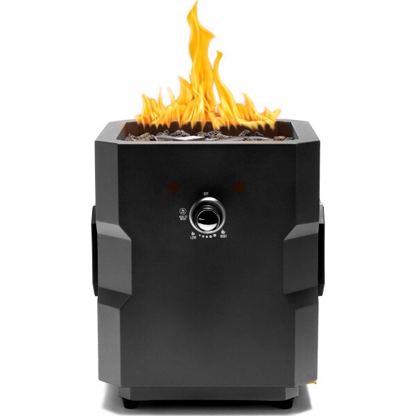 Ukiah Tailgater II Black Portable Gas Fire Pit & Premium Audio