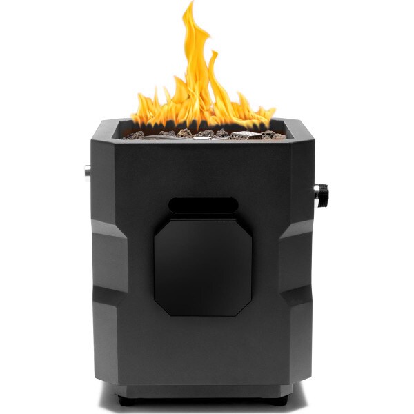 Ukiah Tailgater II Black Portable Gas Fire Pit & Premium Audio