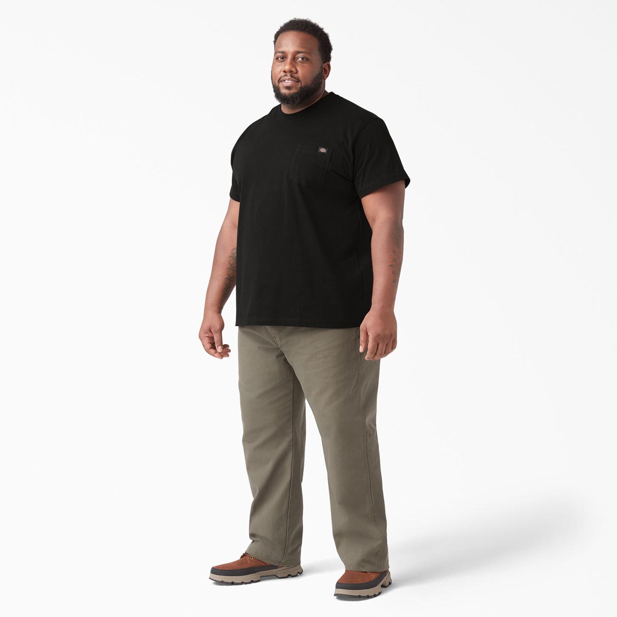 Dickies Large Black Short Sleeve Heavyweight Pocket T-Shirt | City