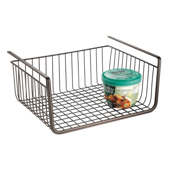 Interdesign Bronze York Lyra Under Shelf Basket