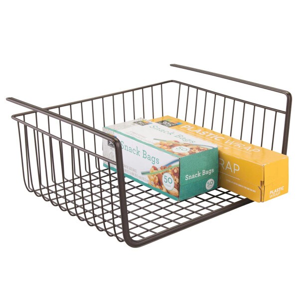 Interdesign Bronze York Lyra Under Shelf Basket