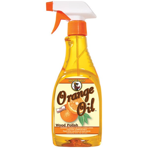 Furniture Polish Howard Orange Oil Wood Polish, 16 oz. Bottle, Orange, Liquid City Mill