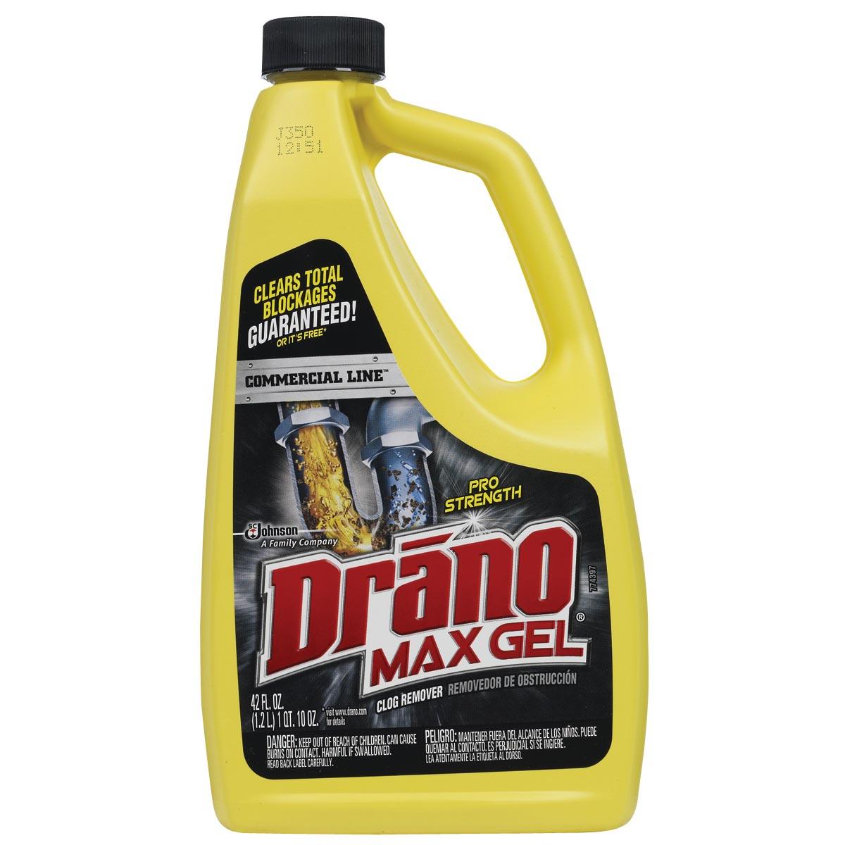 Drano Max Clog Remover, 42 oz Bottle, Natural Gel