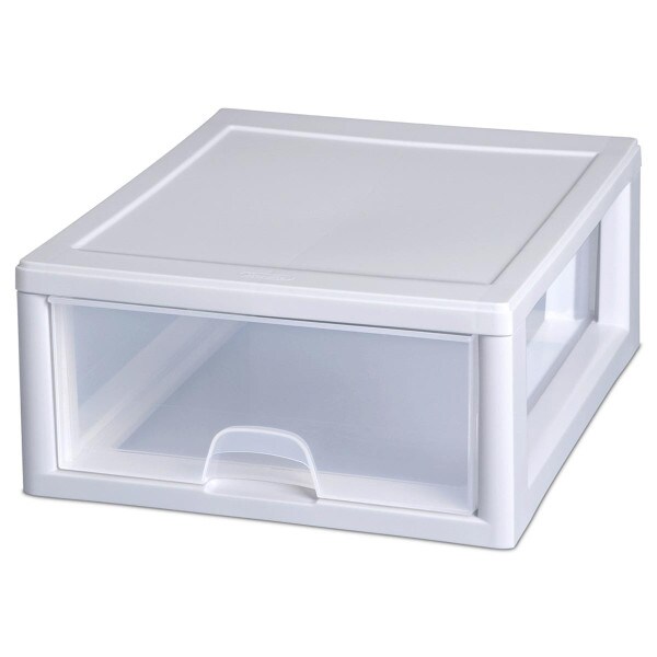 Sterilite 16 qt Stacking Drawer, Clear