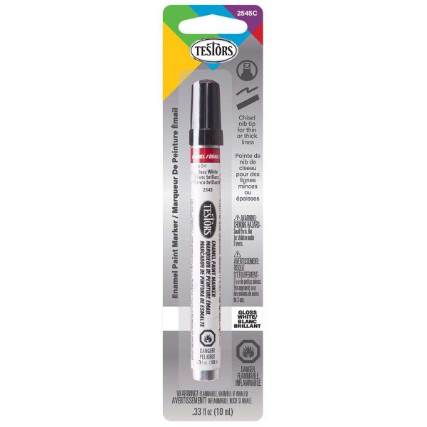 Testors Gloss White Enamel Paint Marker City Mill
