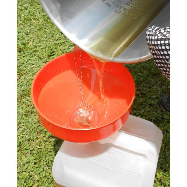 King Kooker 8 in. Plastic Oil Funnel with Reusable Stainless Mesh