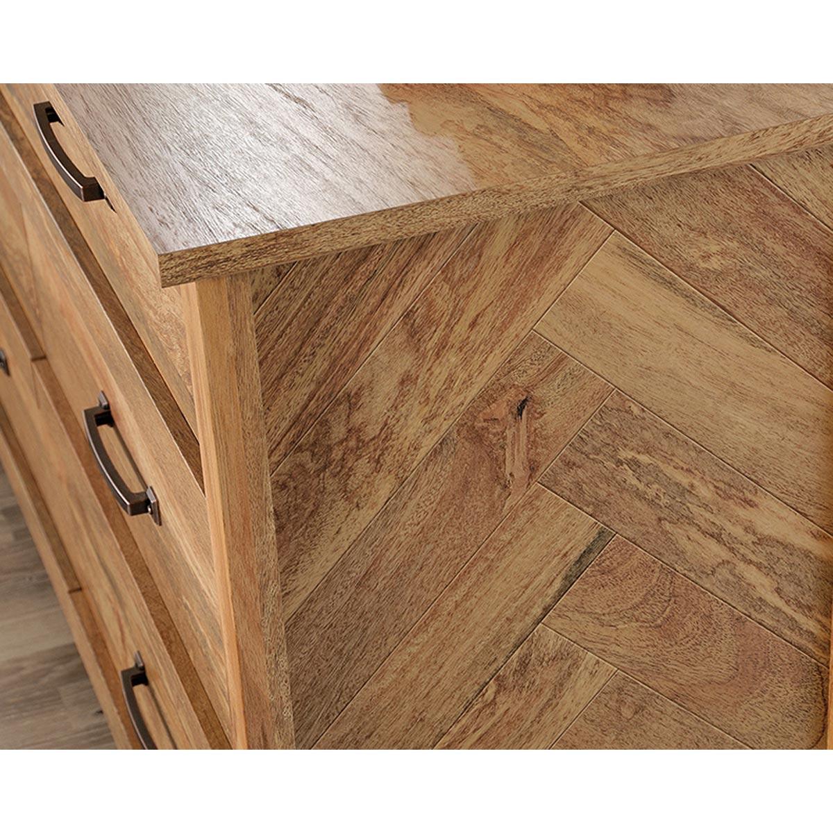 Sauder Cannery Bridge 6 Drawer Dresser Sindoori Mango