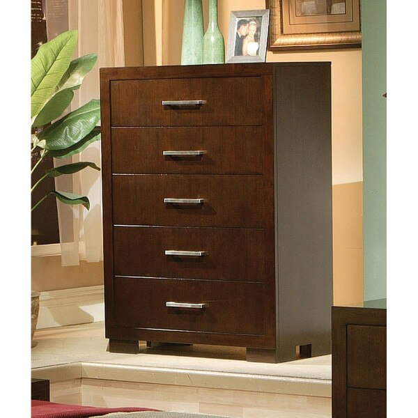 Coaster Furniture Jessica Cappuccino 5Drawer Chest City Mill