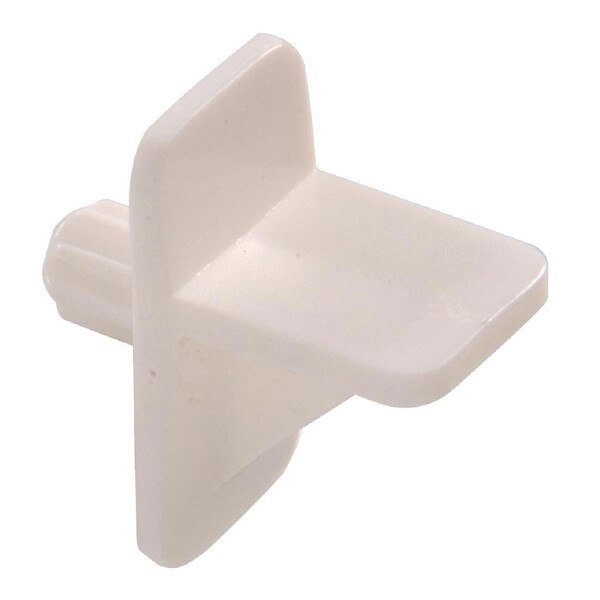 Square White Shelf Pin (5/16 in. Pin Length Fits 1/4 in. Hole) City Mill