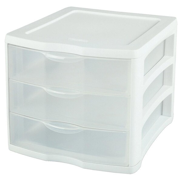 Sterilite 3-Drawer Organizer, White