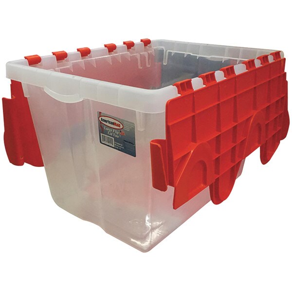 Totes with lids, flip top storage tote, plastic storage totes with lids