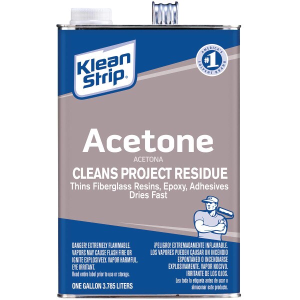 Klean-Strip Acetone, 1 gal Metal Can, Clear, Liquid