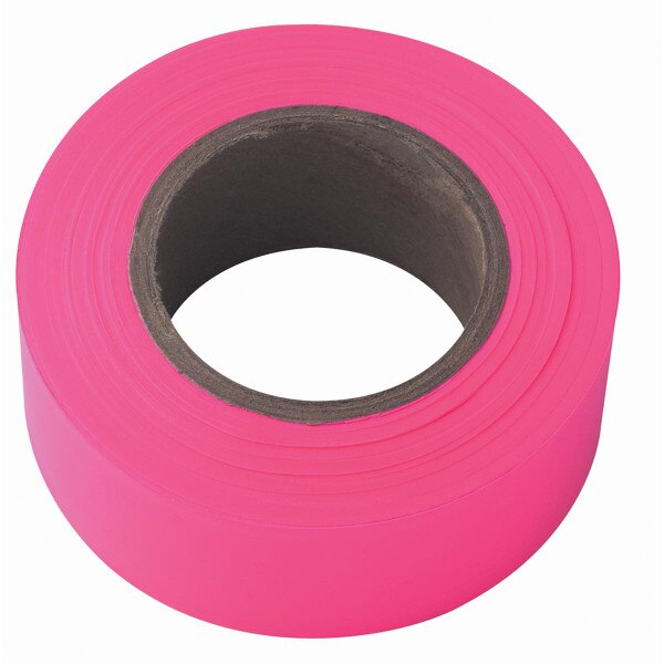 150 ft. x 13/16 in. Pink Fluorescent Flagging Tape City Mill