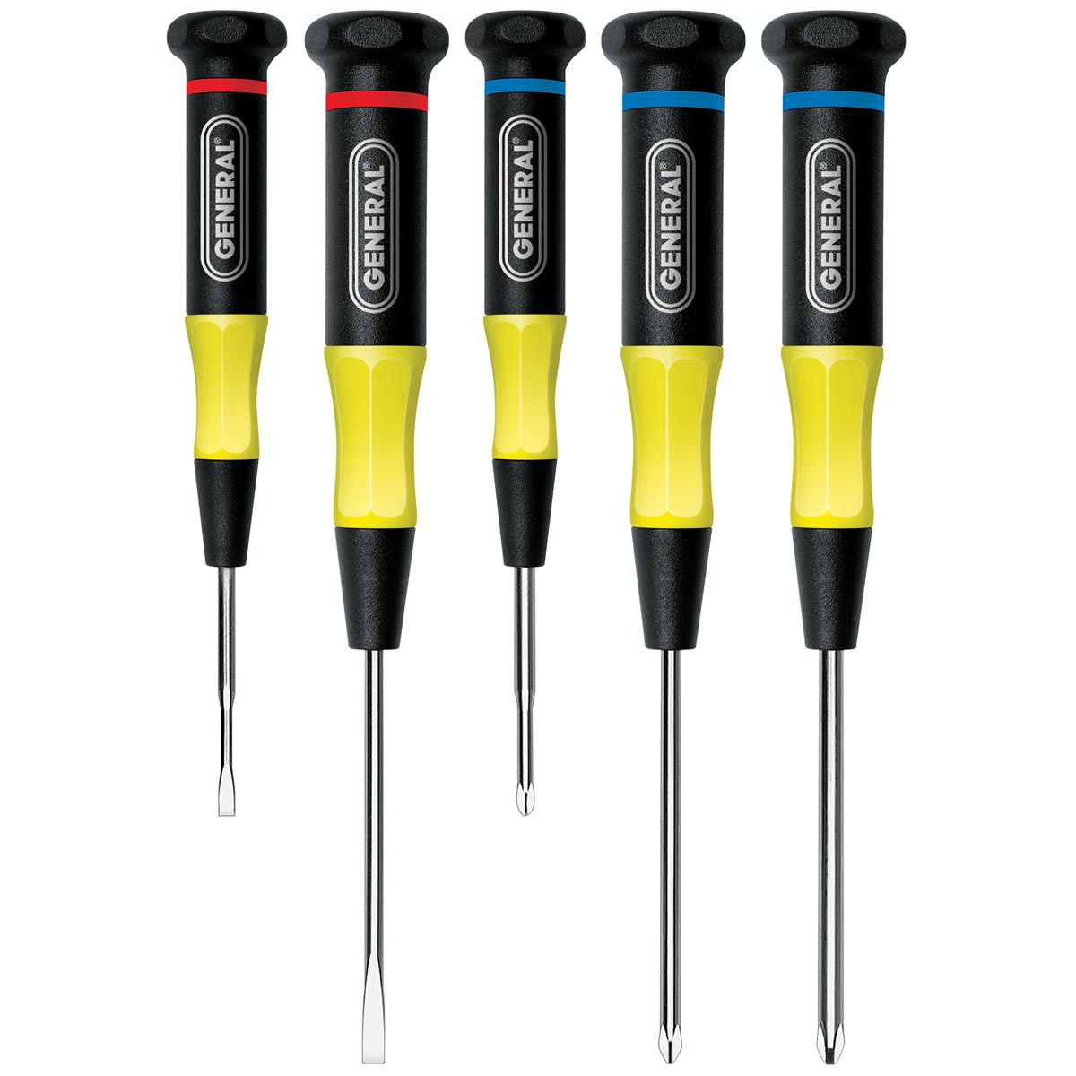5 PIECE SCREWDRIVER SET WITH WALL RACK Klein Tools 19555 TORX Cushion-Grip 5-Piece Screwdriver Set